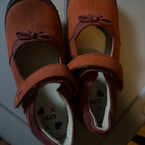 Umi Kids Orange and Purple Dress Shoes